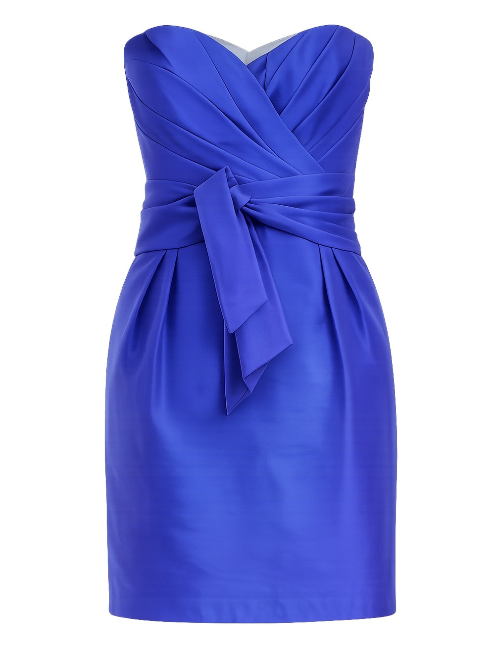 Lula Kate Kristyn Strapless Cobalt Blue Cocktail Dress